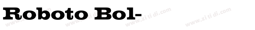 Roboto Bol字体转换